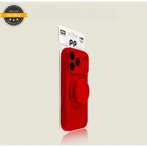 New Compatible iP17 Pro Max Magnetic Airbag Rotating Stand 16 Pro Ultra-thin Liquid Silicone Full Coverage 15