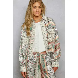 Sarah Satin and Crochet Top