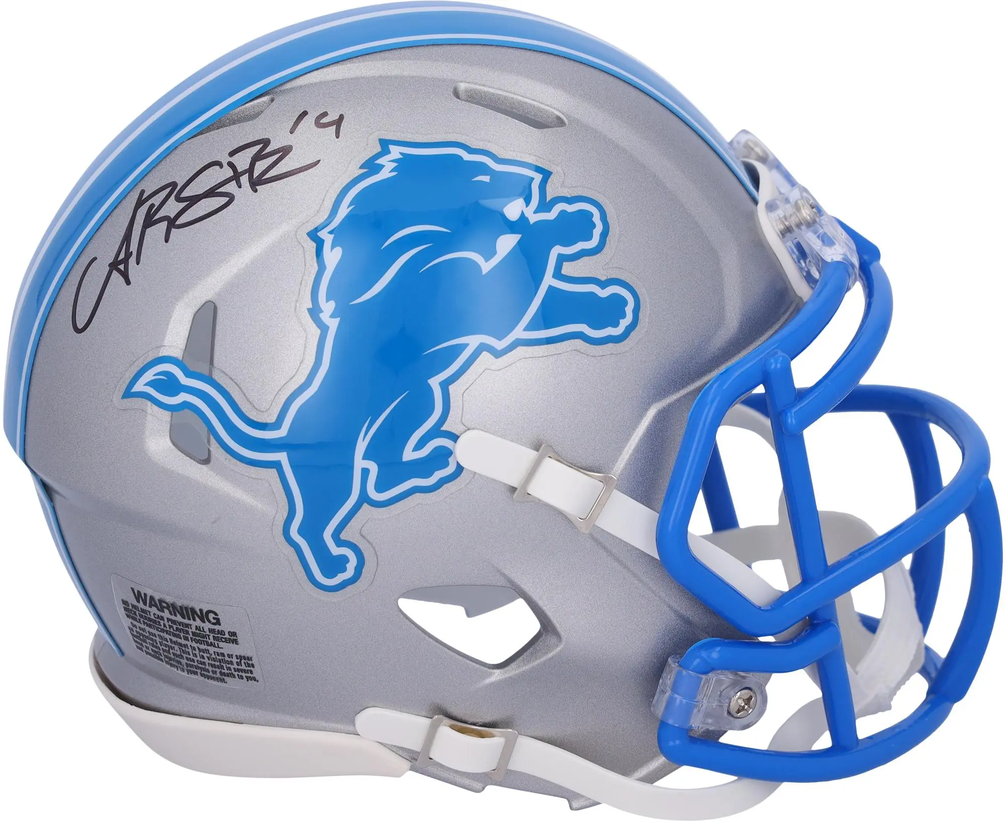 Amon-Ra St. Brown Detroit Lions Autographed 2024 Speed Mini Helmet - Fanatics Authentic Certified