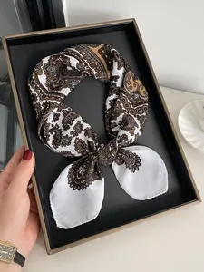 Stylish UV Protection Boho Style Scarf for Women, Perfect for Outdoor Activities and Air-Conditioned Rooms, Classic Print Design Lightweight Scarf