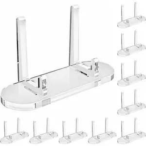 Acrylic Trading Card Display Stand, 10 Pack Clear Card Stands, Card Stands for Sports Cards, Sports Card Holder, PSA Graded Card Display