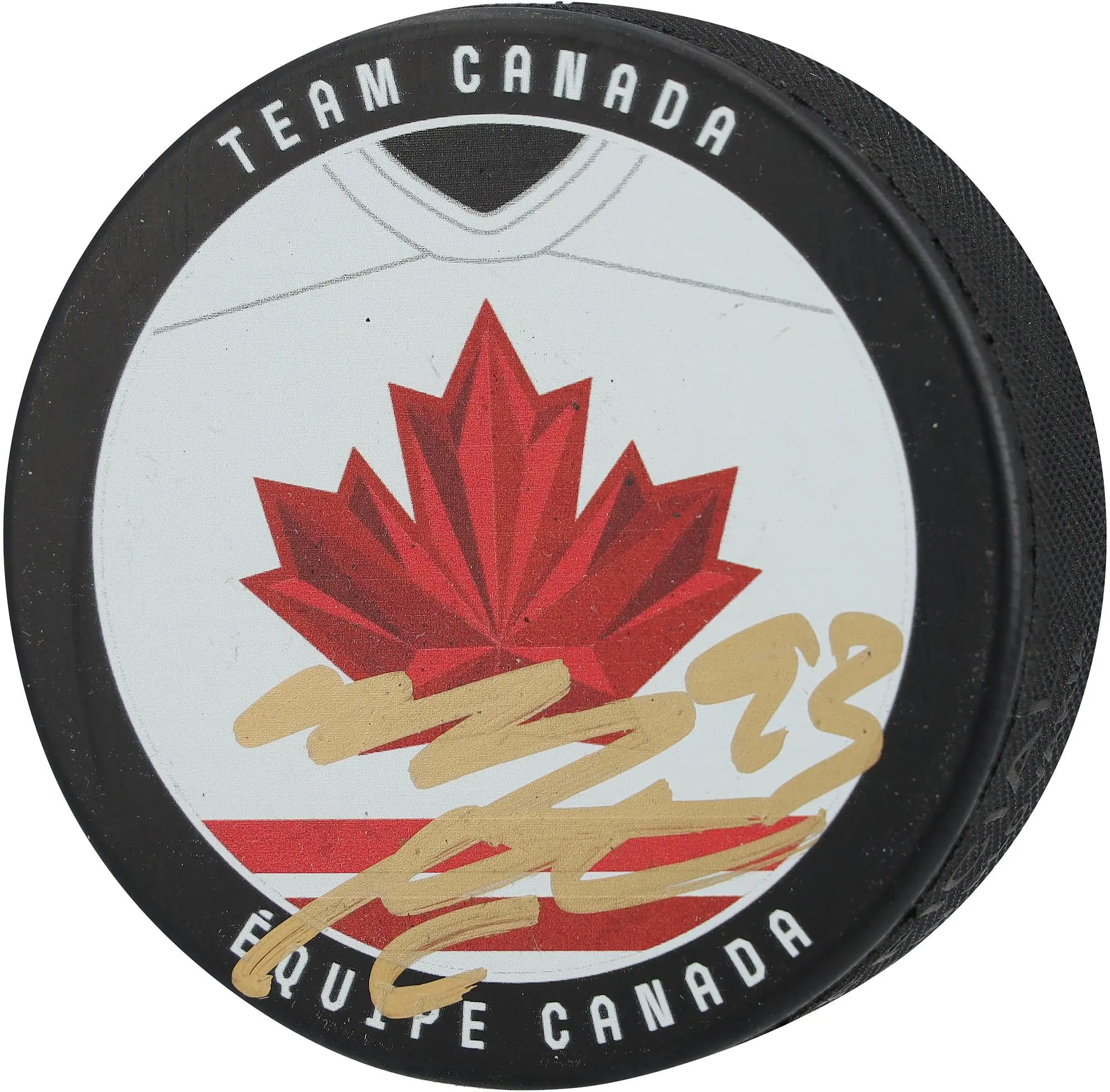 Mitch Marner Vegas Golden Knights Autographed Team Canada 2026 Olympics Hockey Puck - Fanatics Authentic Certified