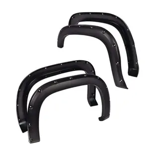 Fit For 07-13 GMC Sierra 1500 Offroad Pocket Rivet Style Wheel Fender Flares 4pc Fit For 07-13 GMC Sierra 1500 Offroad Pocket Rivet Style Wheel Fender Flares 4pc