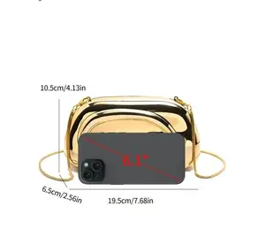 Elegant Chain Strap Evening Clutch Purse for Women, Luxury Formal Party Handbag, Glam Wedding Guest Shoulder Bag, Stylish Prom Cocktail Dinner Purse for Date Night Vacation Formal Events
