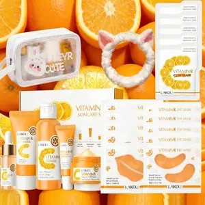 22 PCS Vitamin C Skin Care, Skin Care Set, Face Mask, Eye Mask, Lip Mask with Serum, Cleanser, Toner, Eye Cream, Essence Cream,Birthday,Face Care Kit Gentle, Nourishing, All Skin Types for Women Teen Girls Mom Daughter Mother's Day Christmas