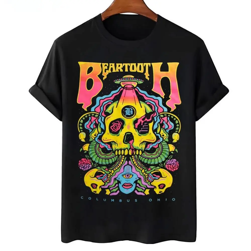 Beartooth UFO Skull Vintage Music Graphic T-Shirt – Unisex Band Tee Available in S–5XL HGE25704