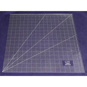 Square Ruler 17 Inches - Clear Acrylic - Quilting/Sewing