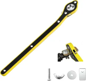 13" Labor-Saving Jack Ratchet Wrench, 360° Swivel Handle Speed Tool for Scissor Jacks, Tire Lift Repair Tool for Cars, SUVs & Vans