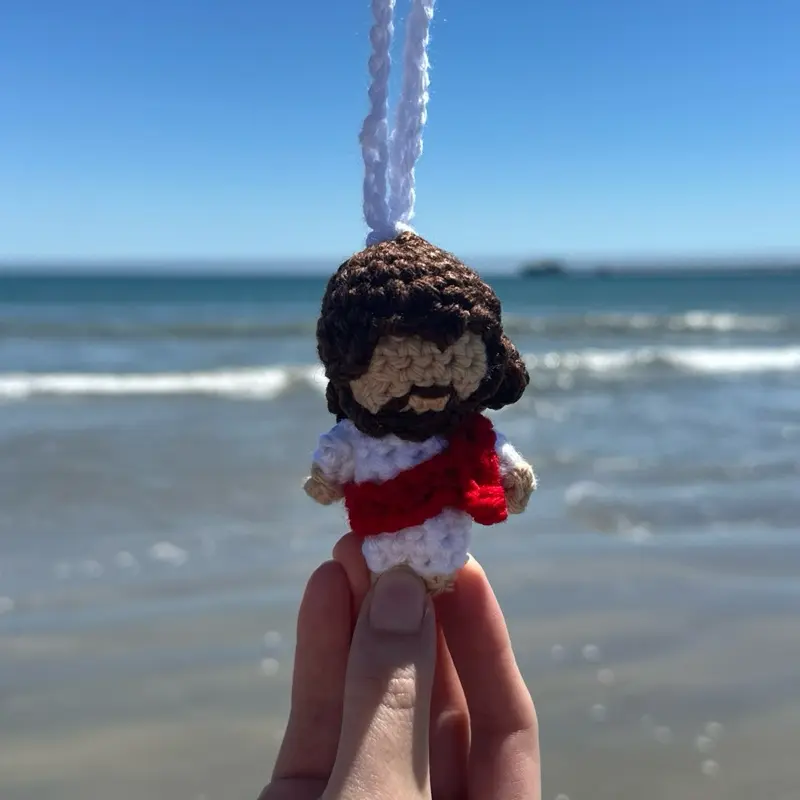 Jesus car charm