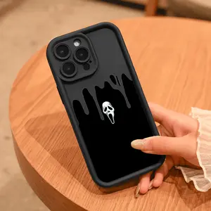 Scream Ghostface Dripping Art Phone Case| Horror Movie-Inspired, Drop-Resistant Protection| Fits iPhone 14/15 Series
