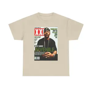 Hip Hop Graphic Tee, Juvenile Back That Azz Up Unisex Heavy Cotton T-Shirt, NOLA XXL Shirt, Music Fan Gift, Urban Streetwear, Concert Tee