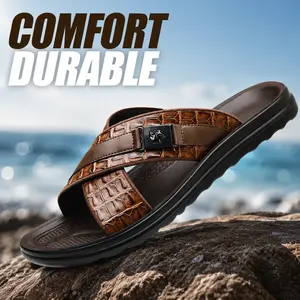 Men's Slip-On Sandals Soft Sole Non-Slip Breathable Summer Outdoor Casual