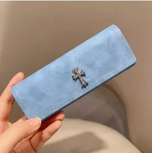Gothic Magnetic Retro Cross Eyeglass Case - Stress-Resistant, Portable Storage Box for Students, Men and Women, Sunglasses Case