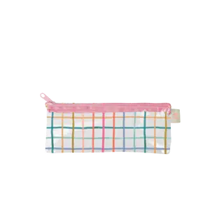 Pretty Plaid Clear Pixie Pouch