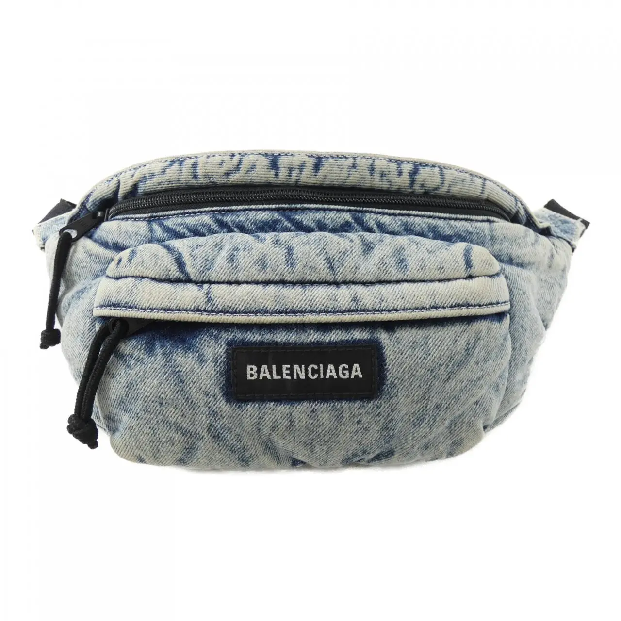 Pre-owned Balenciaga Denim Tote Bags Explorer Padded Belt Bag