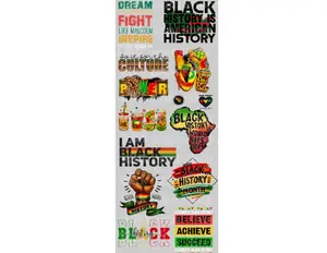 Black History 2 DTF Transfer Gang Sheet | 22" wide x 60" long DTF Gang Sheet | Ready to Press Tshirt Transfers