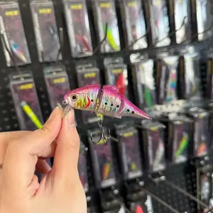 Replica of a Big Brand, Bestseller, 1pc, Multi-Section Surface Lure, Active Swimming Action, Effective for Both Small and Large Fish.