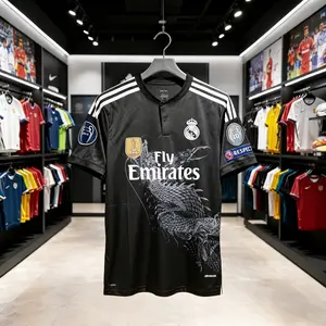 14 15/3rd Away/Black/Soccer Jersey/7# Ronaldo/Fans Version/Short Sleeve Jersey