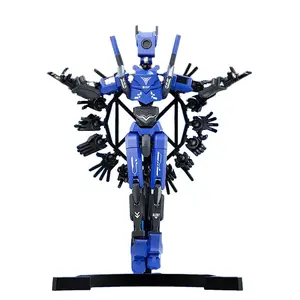 Popular High-Appearance Magnetic Sentry Mecha Toy, Authentic Multi-Jointed Movable Assembly Action Figure, Discreet Stress Relief Gift for Boys, Action Figures