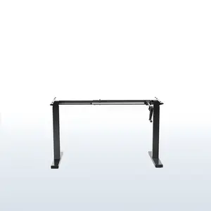 Compact Crank Height Adjustable Desk Frame