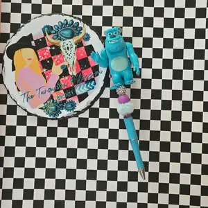 Sully Pen  - Stylish Beadable Design for Monsters Inc. Fans - Perfect for Kids & Adults - A Fun Writing Tool & Creative Gift