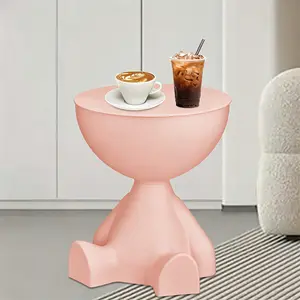 Mini Circle Side Table – Modern Bowl-Shaped Coffee Table, Small Sofa End Table & Nightstand, Elegant Bedside Home Decor for Living Room, Bedroom & Small Spaces