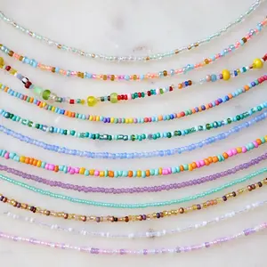 Seed beaded anklets