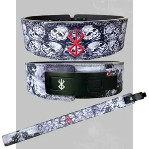 Night Slayer Lever Belt Aggressive Warrior Style Heavy Lifting Belt High-Quality Anime Design for Enthusiasts Durable Comfortable Versatile Usage