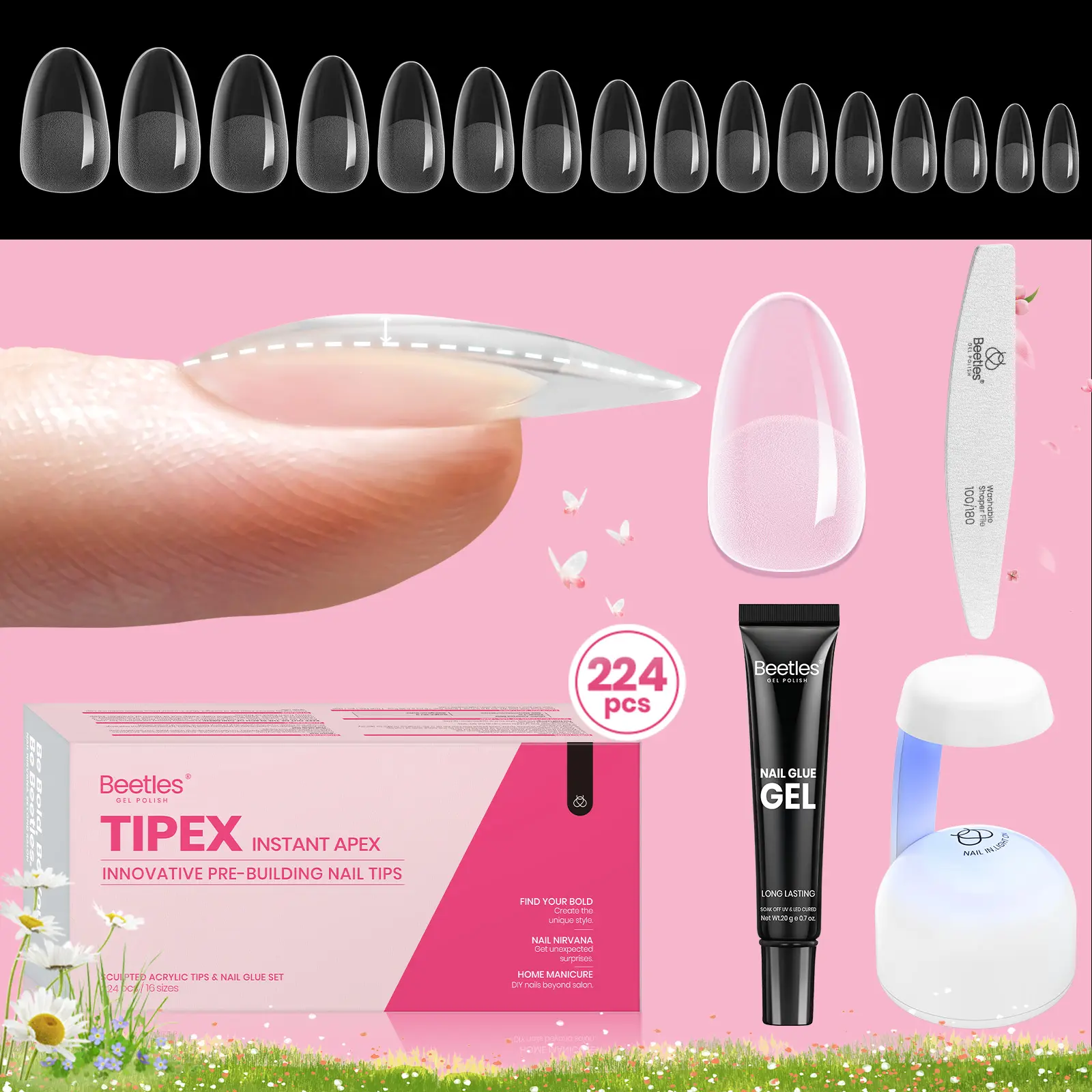 Short Oval 16Sizes 224Pcs(Kit)