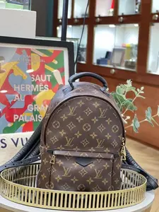 Pre-owned Louis Vuitton Leather Backpacks Preloved LV Backpack Palm Springs 32*21cm 12251