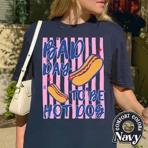 Bad Day To Be a Hot Dog Shirt, Hot Dog Shirt, Comfort Colors® Summer Tee, Bad Day to Be a Hotdog, Funny 4th of July Shirt, Labor Day Shirts