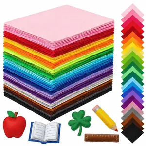 120 Pcs 12x8 Inch Felt Sheets Bulk – 40 Assorted Colors Stiff Craft Felt Fabric for DIY Sewing, Patchwork, Wedding & Holiday Decor (Classic Colors)