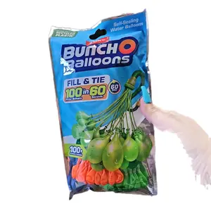 Bunch O Balloons Fill & Tie 100 in 60 Seconds Self-Sealing Water Balloons Recycled Plastic Party Favors