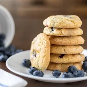Blueberry Lemon Glow Cookies (dozen) - Fresh Blueberry Flavor, Coconut Sugar, Dairy-Free, Gluten-Free, Seed Oil-Free, Perfect for Gifting & Tea Time