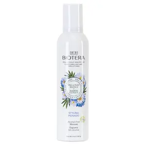BIOTERA Styling Mousse Lightweight Alcohol-Free |   Instant Texture |   Promotes Body & Bounce |   Microbiome Friendly |   Vegan & Cruelty Free |   Paraben Free |   Color-Safe sea  salt  hair Gel Haircare