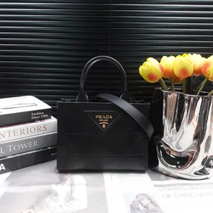 Pre-owned PRADA Calfskin Shoulder Bags Symbole Black Shoulder Bag T10329068