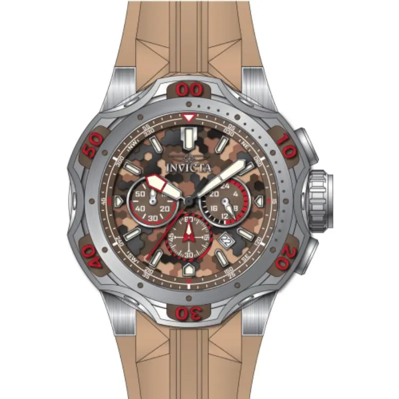 Invicta Men's 47761 Venom Quartz Chronograph Brown, Tan Dial Watch