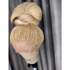 35 inch Full lace micro twist braid  African Hand Braid  Micro Twist Wig