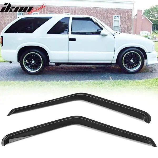 Fits 1994-2003 Chevrolet S10 GMC Sonoma Sun Rain Guard Vent Shade Window Visors