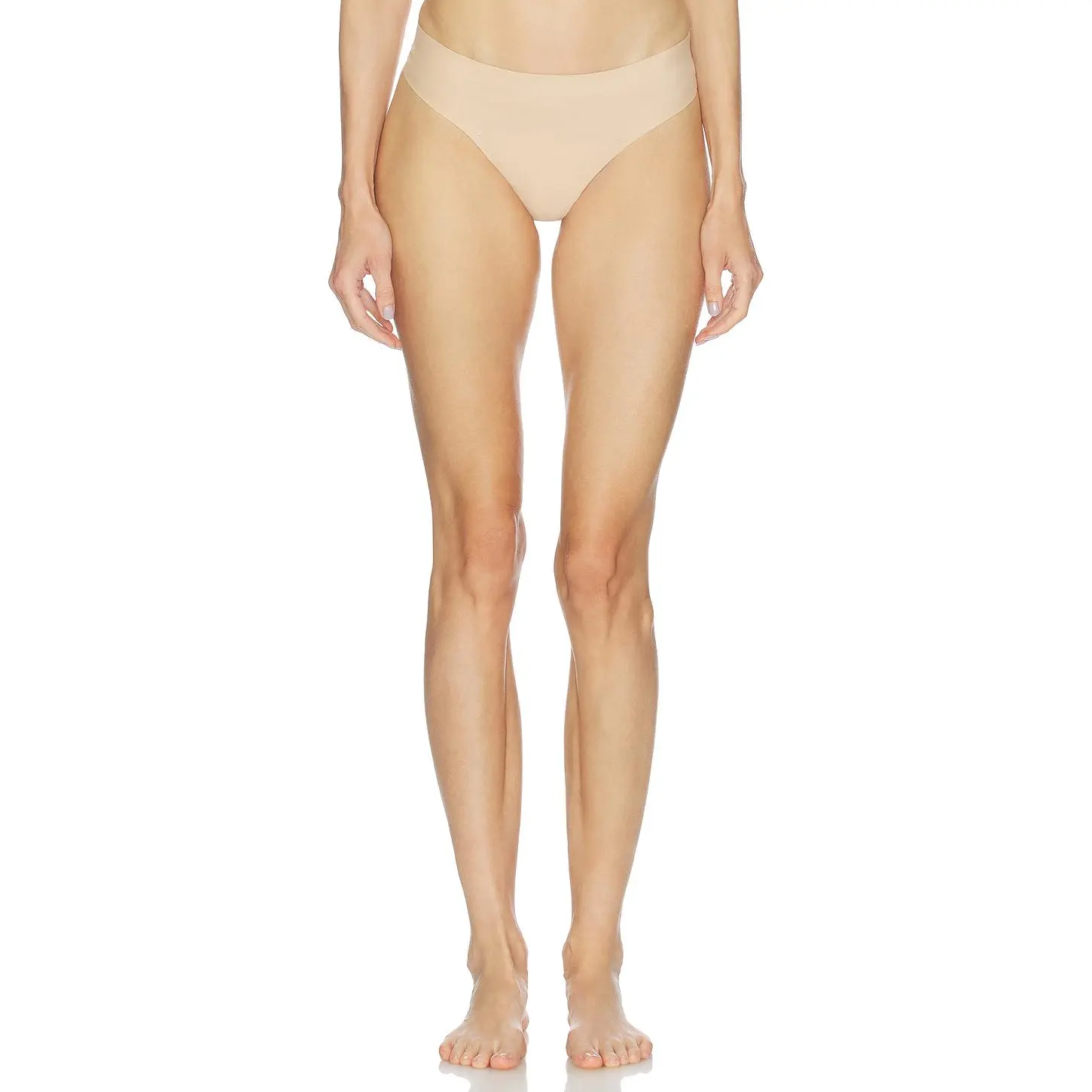 Knix Ultrathin Leakproof Thong in Nude Warm Sand