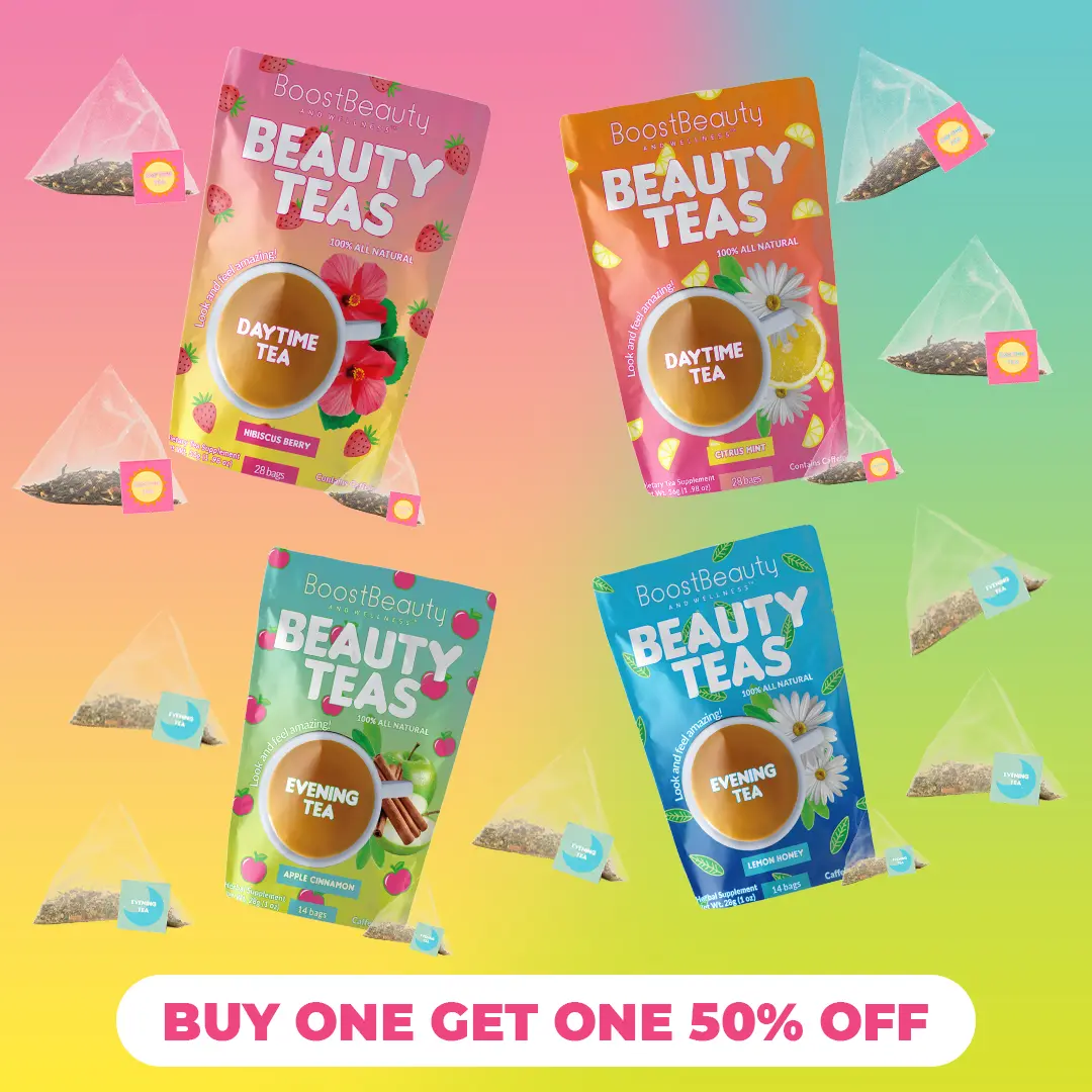 Boost Beauty & Wellness Best Selling Tea Bundle - 4 Pack