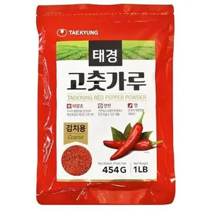 NONGSHIM TAEKYUNG Korean Chili Powder, Gochugaru Chili Flakes. Kimchi Powder (Flake, 1lb) - 100% Red Pepper Flakes for Korean & Asian Food. MSG Free.