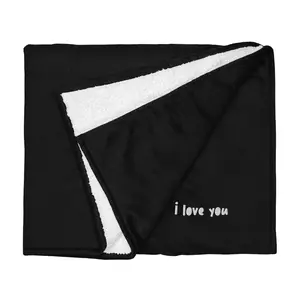 “I LOVE YOU” fleece blanket