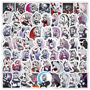 50/100pcs Anime Helluva Boss Loona Stickers Cartoon Decals Skateboard Laptop Phone Waterproof Sticker Kids Classics Toys
