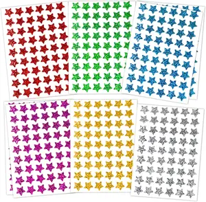 1620 Pack,  Holographic Small Star Stickers for Kids Reward, Behavior Chart, School Classroom Student Teacher Supplies, 0.6" Diameter