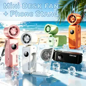Handheld High Speed Fan 5-in-1 Rechargeable , Adjustable Airflow, USB Cooling, Perfect forTravel, Office, and Personal Use - Protection Fathersdaygift