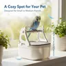 Plastic Desktop Bird Training Stand - Pet Cage Accessory, Easy-Clean Removable Tray, All-Seasons Training Aid Designed for Small to Medium Parrots, Parakeets