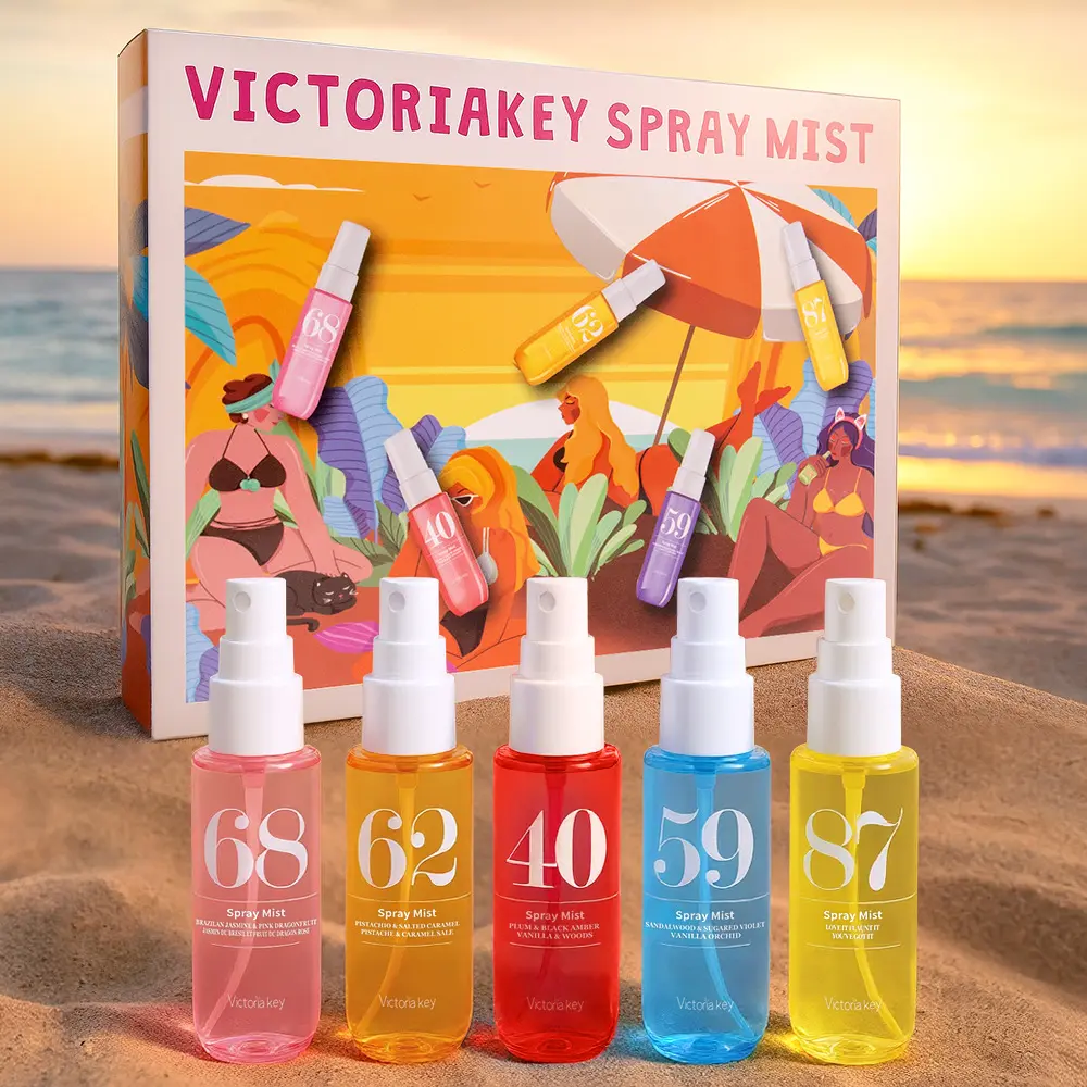 Perfume spray Set Beach Digital Alcohol Free perfume spray Set Body Hair Fragrance spray Gourmand Candy Scent Rio de Janeiro, Brazil Body Scent