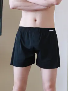 Single-piece ice-silk men's short pants - comfortable solid-color high-end men's slim-fit sports shorts - simple large-sized student sports shorts - extra-large men's short pants