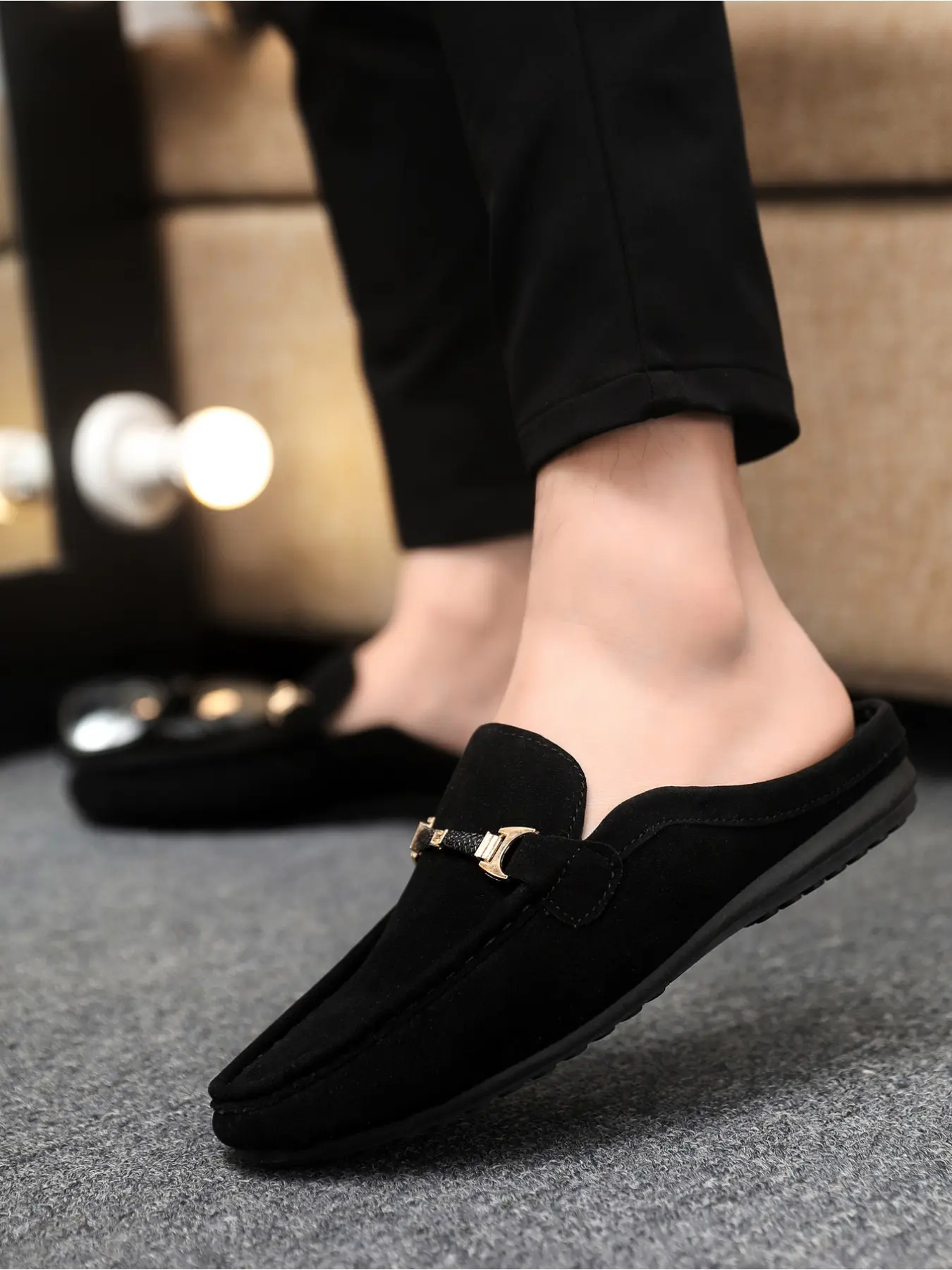 2025 Spring/Summer New Arrival Men's Solid-Color Fashionable Casual Loafers Affordable Loafers Business Casual Shoes Casual Slip On Breathable Slip-On Loafers/Moccasins/Flat Shoes The Perfect Choice for Black Friday Shopping and Dates